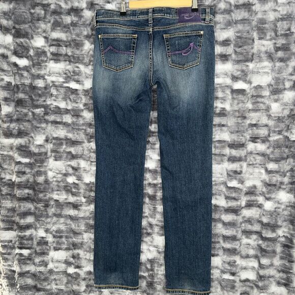 VINTAGE Jacob Cohen Woman‎ 711 Jeans Handmade Italy Tailored Rare Luxury Denim - Picture 2 of 12